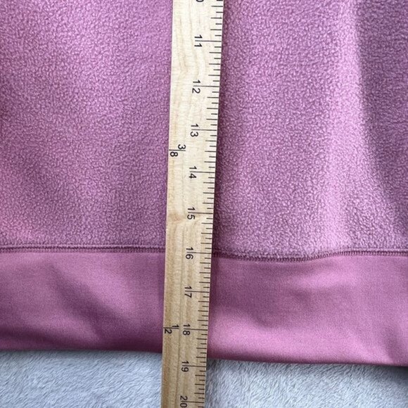 ABOUND Cropped Sweatshirt Womens Small Cozy Fleece Pink‎ Mauve Lounge Athleisure - Picture 4 of 7